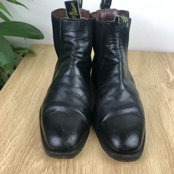 R.M. Williams Black Leather Chelsea Boot Size 6.5H Craftsman Men's Unisex - Picture 3 of 9